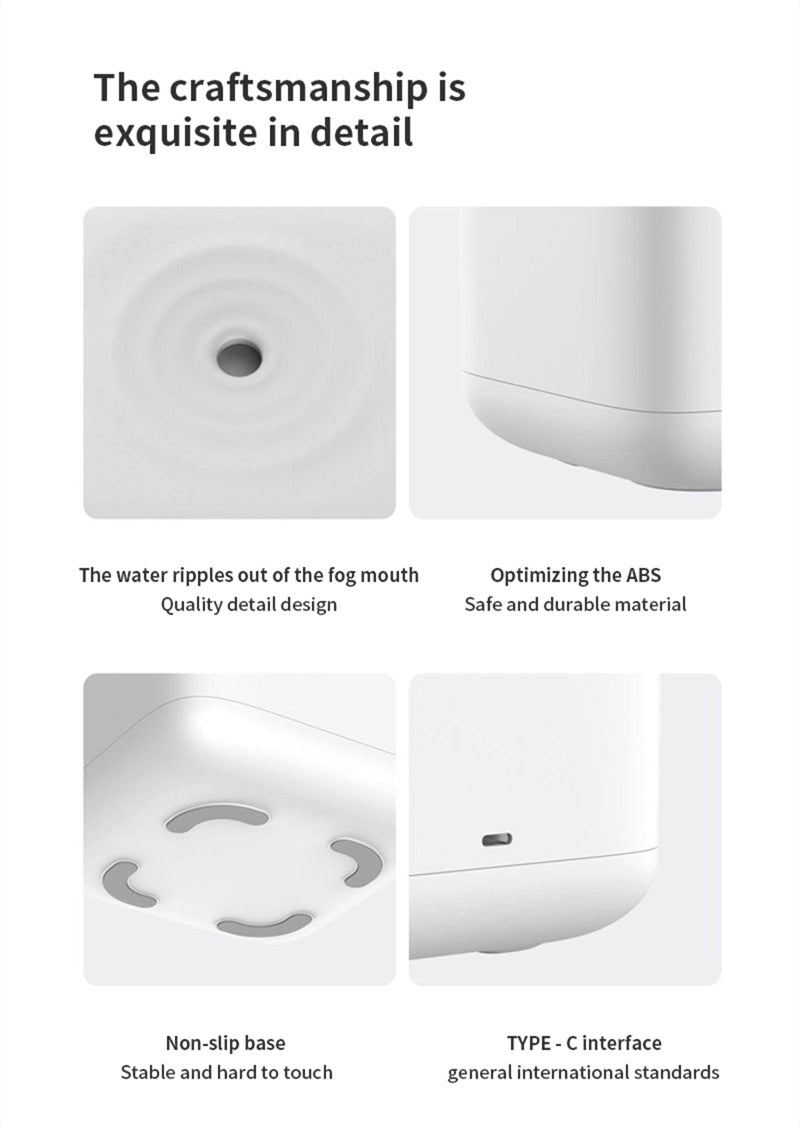 Anti-Gravity Humidifier With Clock Water Drop Backflow Aroma Diffuser Large Capacity Office Bedroom Mute Household Sprayer