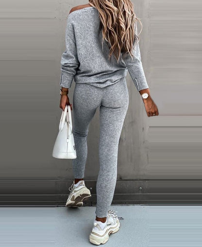 Women's Sports Suits 2025 Autumn Winter Latest Marketing Solid Thick Long Sleeved Zipper Sweatshirt Pants Set Two Piece Set