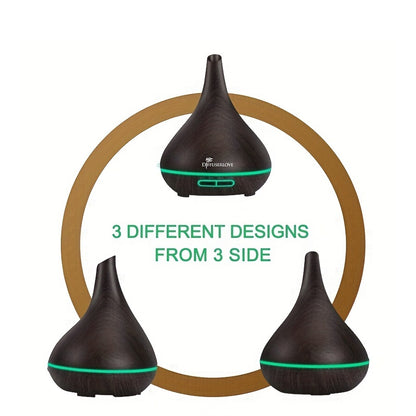 Home Aroma Diffuser Lamp, 16.91oz Diffuser Soundwave Technology Smoke Vaporizer Diffuser with Adjustable Mist Mode, 7 Color LEDs, 4 Timers (1pc 16.91oz Essential Oil Diffuser + 12 Bottles Of Essential Oils Or 1pc 16.91oz Humi