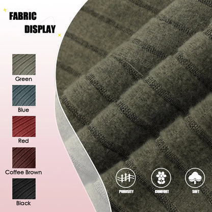 Mia Muse Women's Dress Fall Winter Simple Solid Color Long Sleeve Mock Neck A Line High Waisted Flare Hem Casual Short Dress