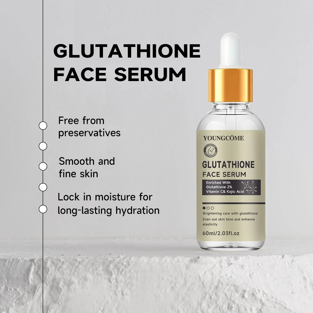 Glutathione Serum for Face for Brightening Skin, Dark Spot Corrector Sensitive Skin Cell Regenerating Lifting Skincare 40ml/60ml