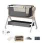 Rocking Baby Bassinet, Baby Cribs, Newborn Co-Sleeper, Infant Beside Sleeper, Unisex Baby Bed Cribs, Portable Travel Crib,Cradle