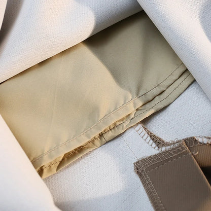 Fashion Elegant Formal Skirts Women Autumn New High Waist Drape Suit Long Brown Skirt Zipper Female