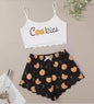 Hot Women's Sleepwear Cute Cartoon Print Short Set Pajamas for Women Pajama Set Sweet Short Sleeve V-Neck & Shorts Summer Pajama