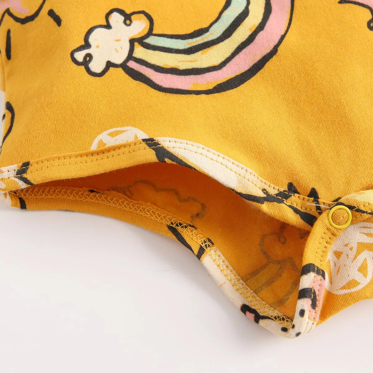 Sanlutoz Short Sleeve Baby Boys Girls Summer Bodysuits Cotton Infants Clothing Onesies Cute Cartoon Printing