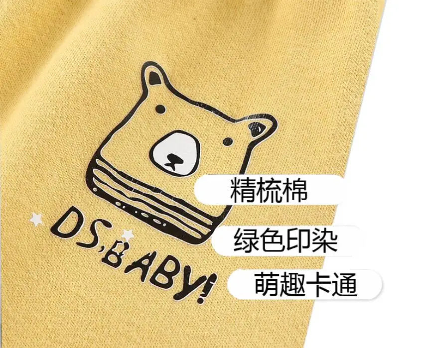 1-5Y Baby Boys Girls Pants Autumn Warm Toddler Infant Long Trousers Cartoon Soft Cotton Kids Children Pants Baby Leggings