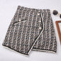 Tweed Skirts for Women Solid High Waist Slimming Skirts Autumn Spring 2026 Buttons Double Breasted Tweed Wool Mini Skirt
