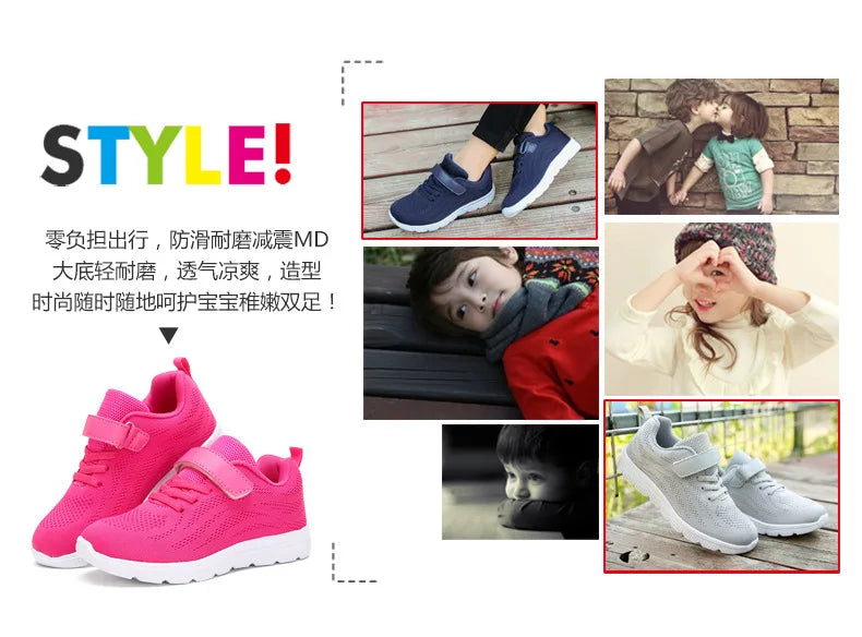 UncleJerry Children Summer Shoes for Boys and Girls Casual Sneakers with Comfortable Sole Supper Lightweight Kids Running Shoes