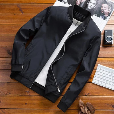 DIMUSI Men's Bomber Jackets Male Outwear Slim Fit Aviator Coats Fashion Man Streetwear Hip Hop Baseball Uniform Jackets Clothing