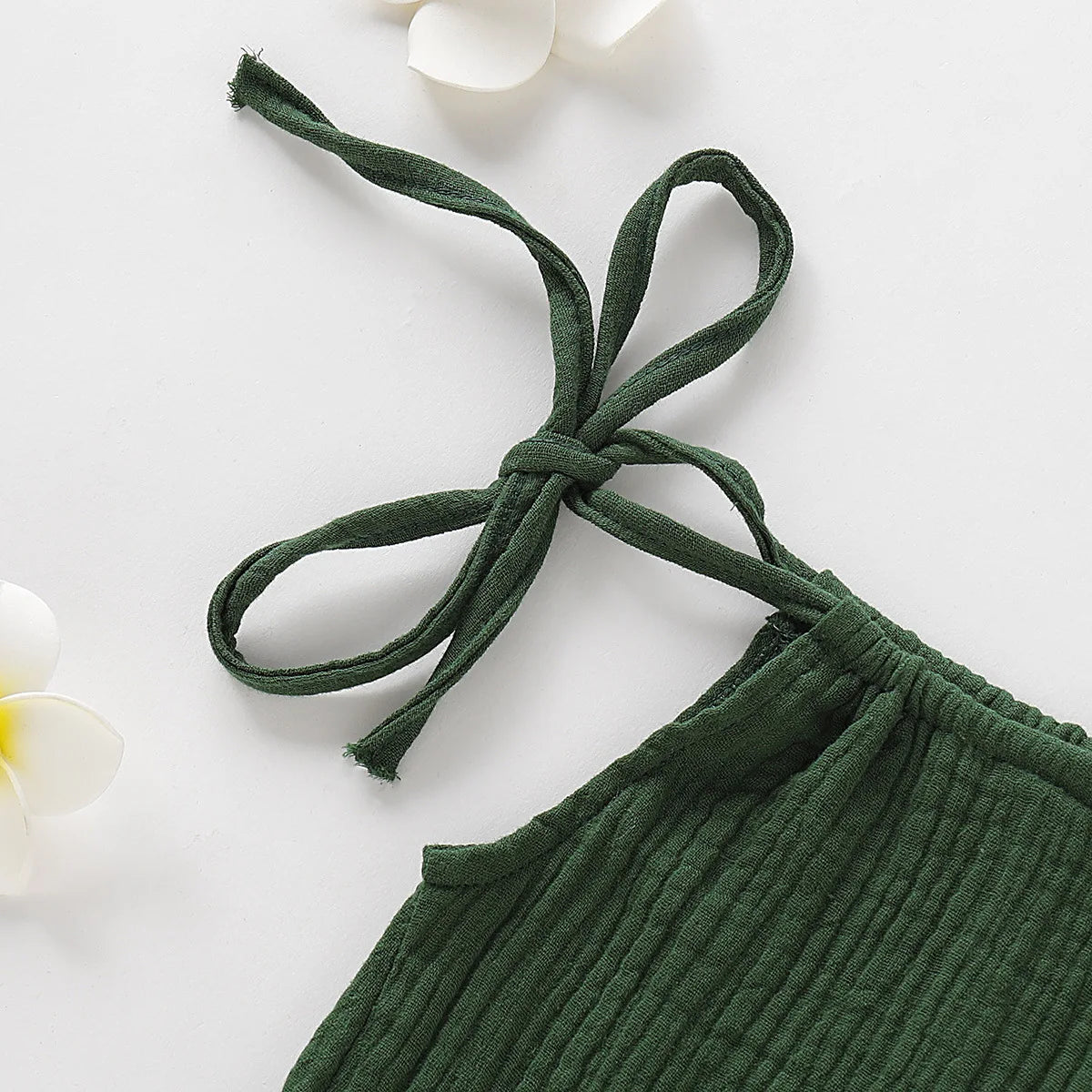 Summer Toddler Baby Girl Sleeveless Ruffles Dress Sarafan Kids Cotton Linen Muslin Slip Dresses Clothing