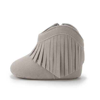 KIDSUN Baby Booties Girl Boy Pre walker Solid Infant Toddler First Walkers Soft Sole Anti-slip Boots Newborn Moccasin