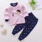 Spring Autumn New Baby Clothing Set Cartoon Cotton Baby Boys Clothing Girls Suit Set 0-3 Year Baby Clothes