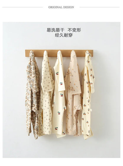 KS Baby Romper Boys Girls Crawling Suit Long Sleeve Rompers Newborn Bodysuit Brand Lemon Clothes Cotton Onesie One-piece