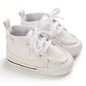 Boys And Girls Gentleman Shoes Soft Soled White Shoes Leisure Sports Shoes Newborn First Walk 0-18Months Bed Shoes