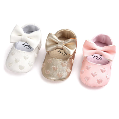 Meckior Baby Shoes Newborn Infant Boy Girl First Walker PU Sofe Sole Princess Bowknot Fringe Toddler Baby Crib Shoes Casual