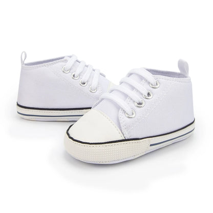 Meckior New Baby Canvas Sneakers Anti-slip Soft Plaid Baby Boy Girl Shoes Newborns First Walkers Infant Baby Unisex Casual Shoes