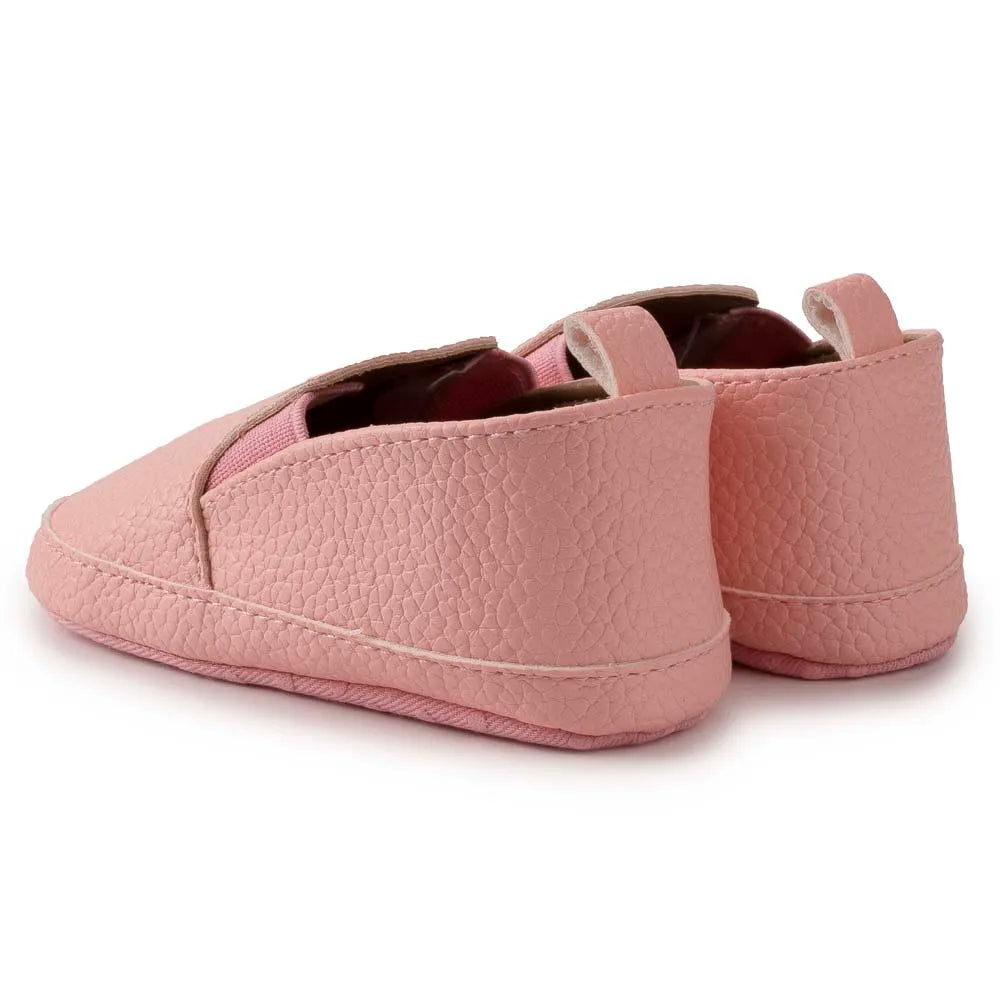 2025 New Baby Shoes Boys Girls Casual Shoes Soft-sole Non-slip PU Leather Cotton Infant First Walkers Crib 4-colors Newborn