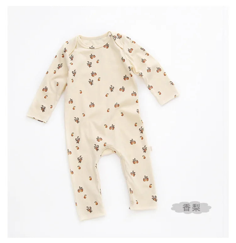 KS Baby Romper Boys Girls Crawling Suit Long Sleeve Rompers Newborn Bodysuit Brand Lemon Clothes Cotton Onesie One-piece