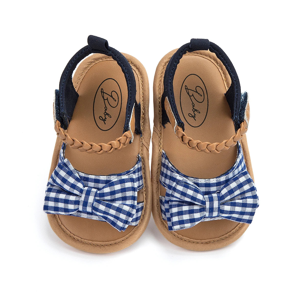 KIDSUN Summer Baby Beach Sandals Bow-knot Rubber Sole Anti-Slip Newborn Princess Toddler Crib First Walkers Baby Girls Shoes