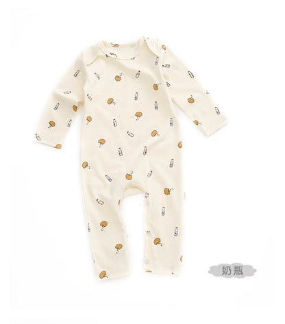 KS Baby Romper Boys Girls Crawling Suit Long Sleeve Rompers Newborn Bodysuit Brand Lemon Clothes Cotton Onesie One-piece