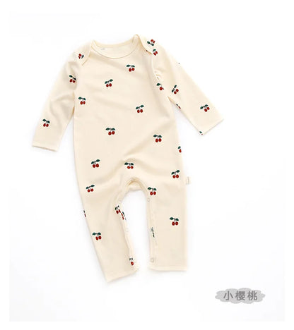 KS Baby Romper Boys Girls Crawling Suit Long Sleeve Rompers Newborn Bodysuit Brand Lemon Clothes Cotton Onesie One-piece