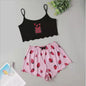 Hot Women's Sleepwear Cute Cartoon Print Short Set Pajamas for Women Pajama Set Sweet Short Sleeve V-Neck & Shorts Summer Pajama