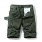 2026 Summer Men's Baggy Multi Pocket Military Cargo Shorts Male Cotton Khaki Men's Tactical Shorts Short Pants 30-38 No Belt