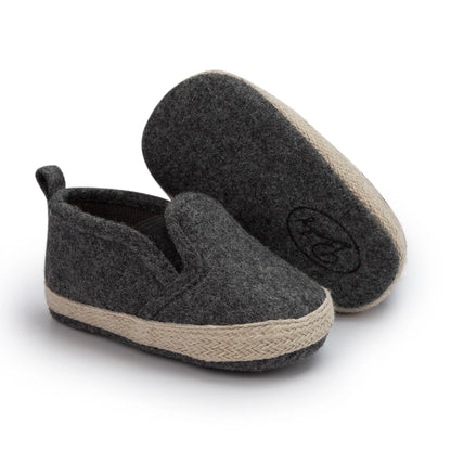 New Baby Shoes Boys Girls Casual Shoes Soft-sole Non-slip PU Leather Cotton Infant First Walkers Crib 4-colors Newborn