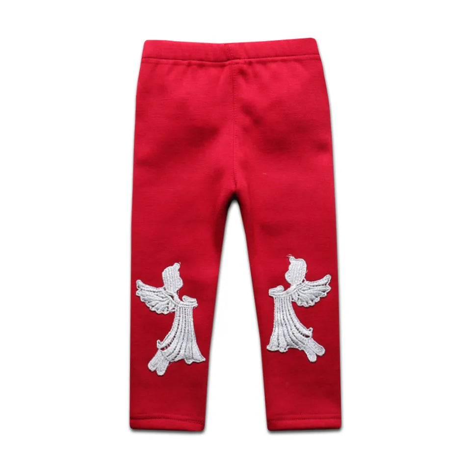 Sale Baby Girls Winter Leggings Children Plus Velvet Pants Thicken Warm Long Trousers for Kids Skinny Pencil Pants 0-3 Year