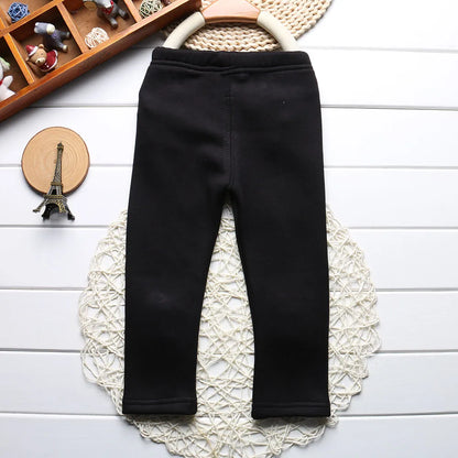 Sale Baby Girls Winter Leggings Children Plus Velvet Pants Thicken Warm Long Trousers for Kids Skinny Pencil Pants 0-3 Year