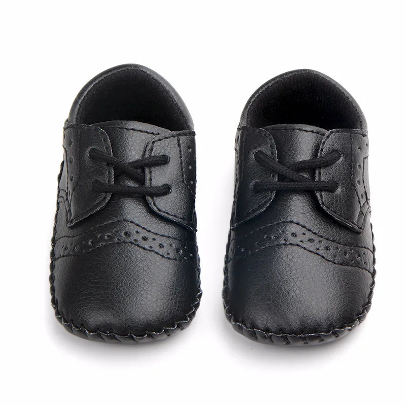 New Baby Shoes Retro Leather Boy Girl Shoes Toddler Rubber Sole Anti-slip First Walkers Newborn Infant Baby Crib Shoes