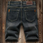 2026 Summer Men's Slim Denim Shorts Business Casual Fashion Loose Stretch All-Match Jeans Male High-End Brand Five-Point Pants