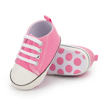 Meckior New Baby Canvas Sneakers Anti-slip Soft Plaid Baby Boy Girl Shoes Newborns First Walkers Infant Baby Unisex Casual Shoes