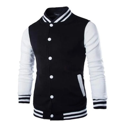 Hoodies Men Baseball Jacket Men Fashion Design Wine Red Men's Slim Fit College Varsity Jacket Men Harajuku Boy Sweatshirt