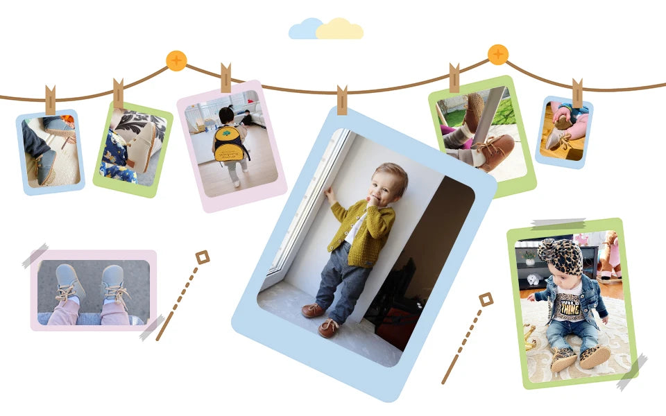 Meckior Baby Shoes Retro Leather Boy Girl Shoes Multicolor Toddler Rubber Sole Anti-slip First Walkers Infant Newborn shoes