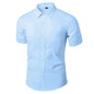 Men's Formal Shirt Long Sleeve Non-Iron Business Slim Fit Korean Work Men White Casual Dress Suit Shirt 2026 Autumn S-5XL