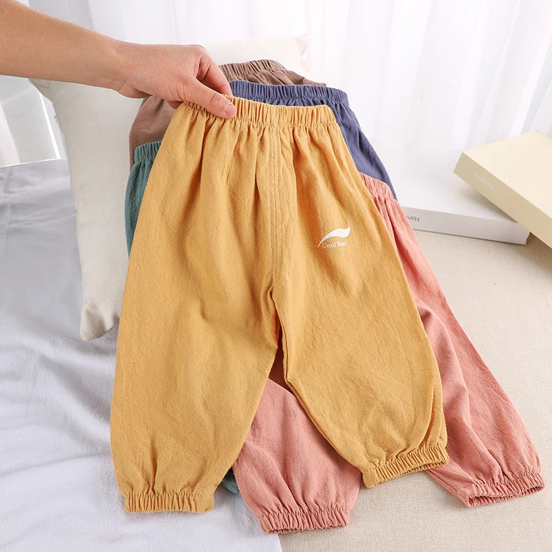 Summer Newborn Baby Pants Long Trousers Infant Girls Boys Leggings Thin Clothes Baby Clothing Kids PP Pants