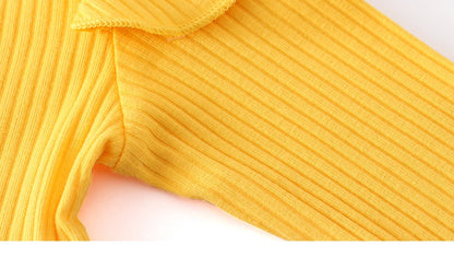 3Pcs Autumn Baby Girl Clothes Sets Infant Newborn Long Sleeve Tops Floral Print Pants Headband Solid Clothing Outfit 0 3-24M