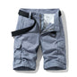 2026 Summer Men's Baggy Multi Pocket Military Cargo Shorts Male Cotton Khaki Men's Tactical Shorts Short Pants 30-38 No Belt