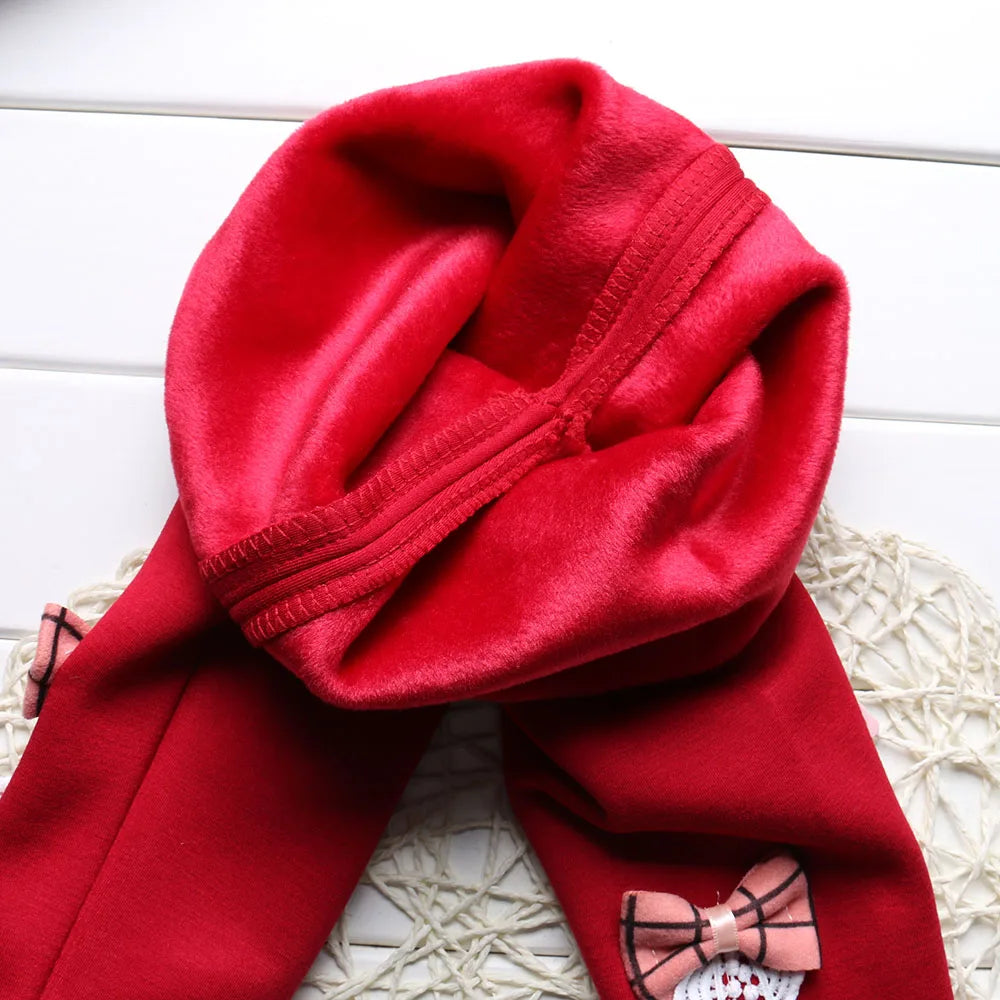 Sale Baby Girls Winter Leggings Children Plus Velvet Pants Thicken Warm Long Trousers for Kids Skinny Pencil Pants 0-3 Year