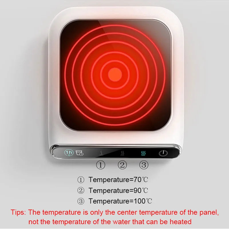 5V Cup Smart  USB Heated Mug Coaster Cup Heater Taza Calienta Agua Thermostatic Cup Mat Pad Oficina Hot Milk Coffee Warmer Pad