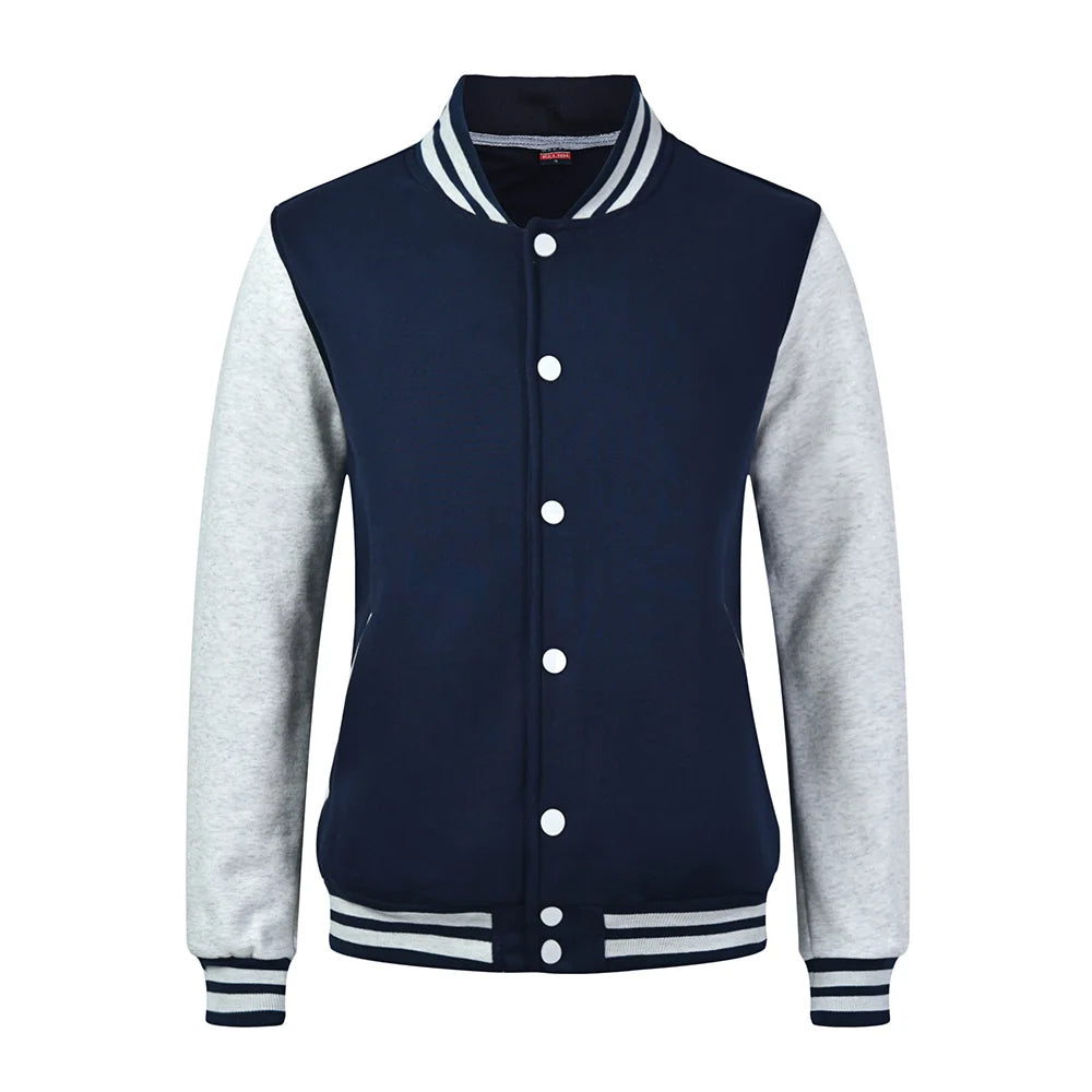 Baseball Jackets Men New Fashion Design Slim Fit College Varsity Coat Women's Jacket Support Custom Print Photo/Text
