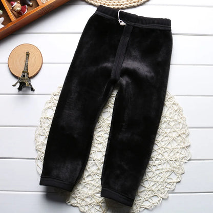 Sale Baby Girls Winter Leggings Children Plus Velvet Pants Thicken Warm Long Trousers for Kids Skinny Pencil Pants 0-3 Year
