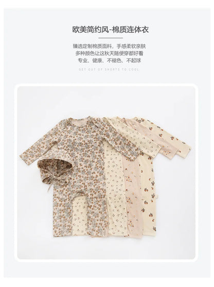 KS Baby Romper Boys Girls Crawling Suit Long Sleeve Rompers Newborn Bodysuit Brand Lemon Clothes Cotton Onesie One-piece