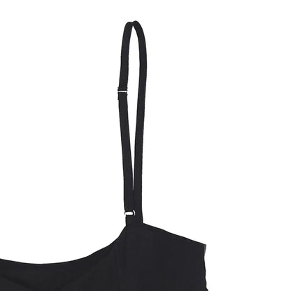 Plus Size 2XL Mini Skirt Women Black High Waist Solid Stretch Skirts Women's Preppy Flared Skater Swing Short Suspender Skirts