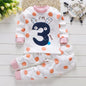 Spring Autumn New Baby Clothing Set Cartoon Cotton Baby Boys Clothing Girls Suit Set 0-3 Year Baby Clothes