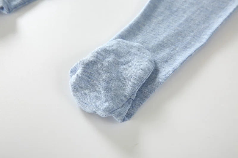 Summer Spring Newborn Baby Boys Girls Cotton High Waist Footed Pants Censual Leggings with Feet  Pajama Trouser Panty hose 0-12m