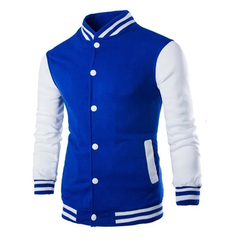 Hoodies Men Baseball Jacket Men Fashion Design Wine Red Men's Slim Fit College Varsity Jacket Men Harajuku Boy Sweatshirt