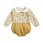 Sanlutoz Cute Baby Girls Bodysuits Long Sleeve Flower Cotton Autumn Infants Clothing Onesies Casual