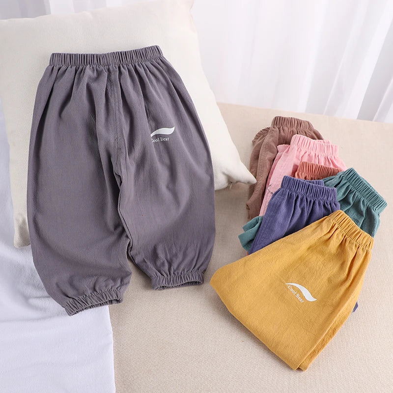 Summer Newborn Baby Pants Long Trousers Infant Girls Boys Leggings Thin Clothes Baby Clothing Kids PP Pants